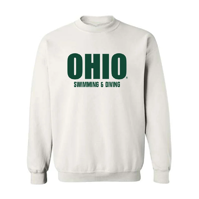 Ohio - NCAA Women's Swimming & Diving : Emma Forbes - Sports Shersey Crewneck Sweatshirt Hoodie with Batwing Sleeves Loose Dramatic