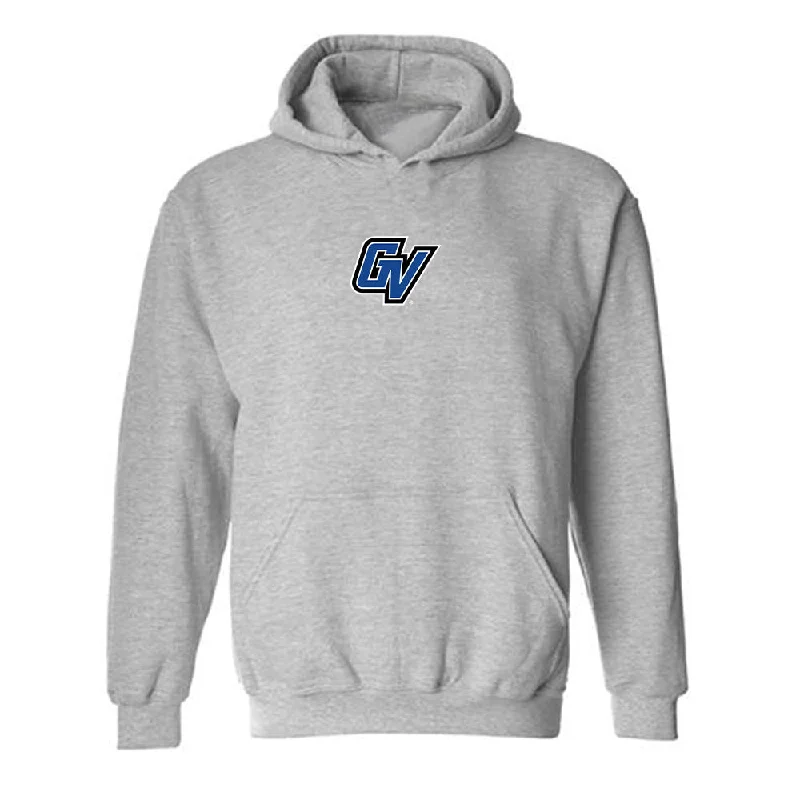 Grand Valley - NCAA Women's Swimming & Diving : Linda Frick - Hooded Sweatshirt Hoodie with Thumb Holes Functional Cozy