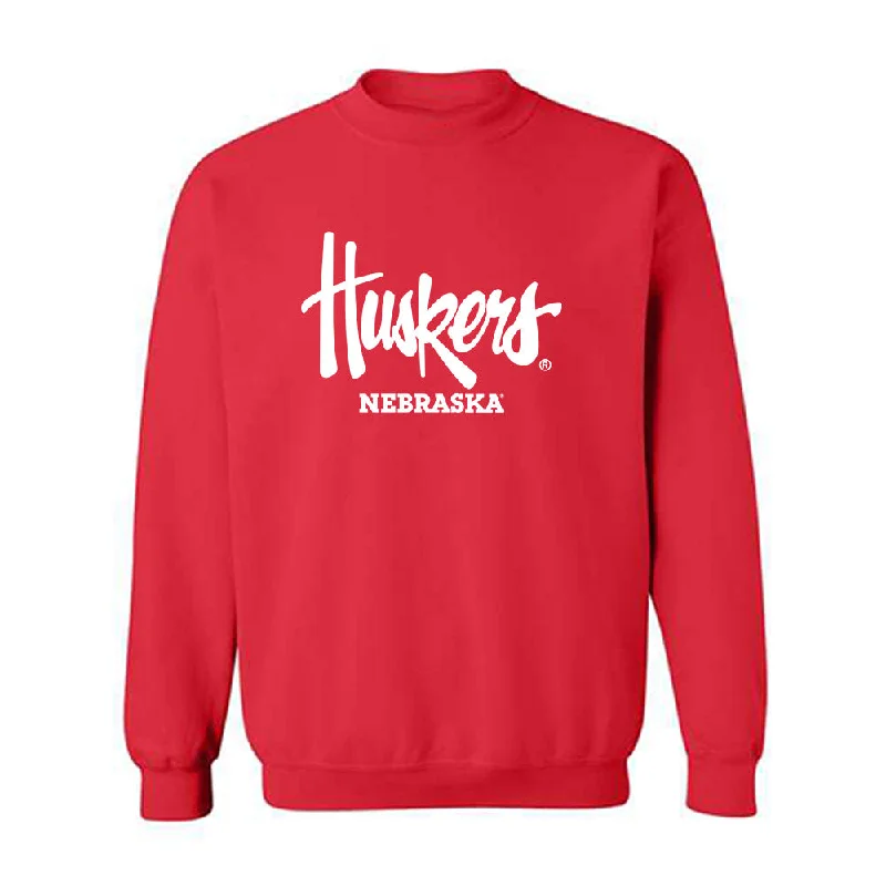 Nebraska - NCAA Women's Swimming & Diving : JoJo Randby - Generic Shersey Crewneck Sweatshirt Hoodie with Gradient Ombre Colorful