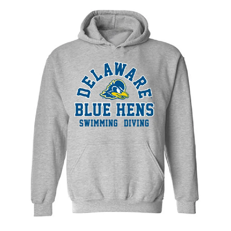 Delaware - NCAA Women's Swimming & Diving : Brenna Ross - Hooded Sweatshirt Hoodie with Elastic Waist Stretchable Comfortable