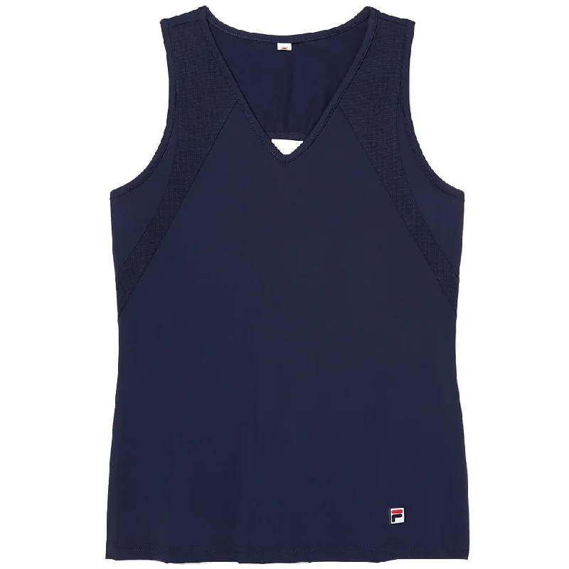 Fila Women's Essentials Full Coverage Tank - Fila Navy activewear tank top