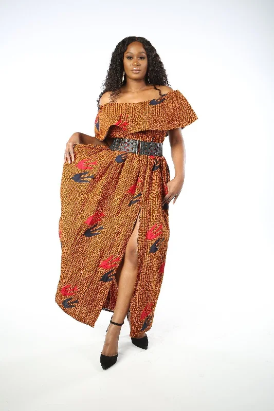IRENIA African Print Dress Tunics Cozy soft