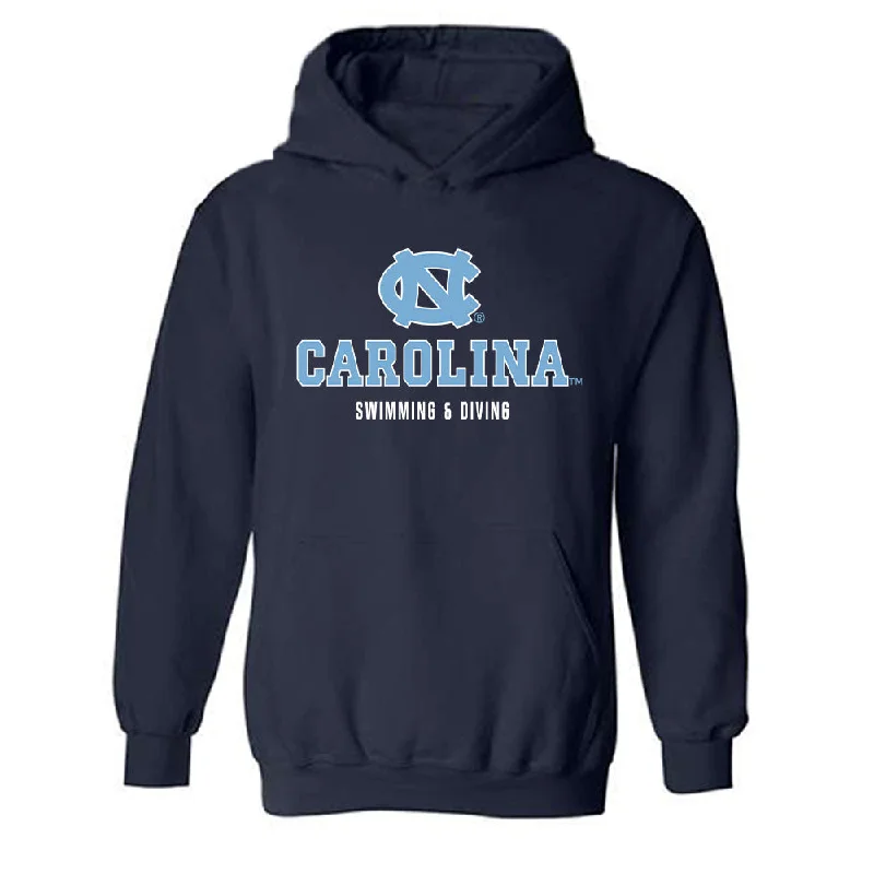 UNC - NCAA Women's Swimming & Diving : Skyler Smith - Classic Shersey Hooded Sweatshirt Hoodie with Hem Raw Edge Edgy Unfinished