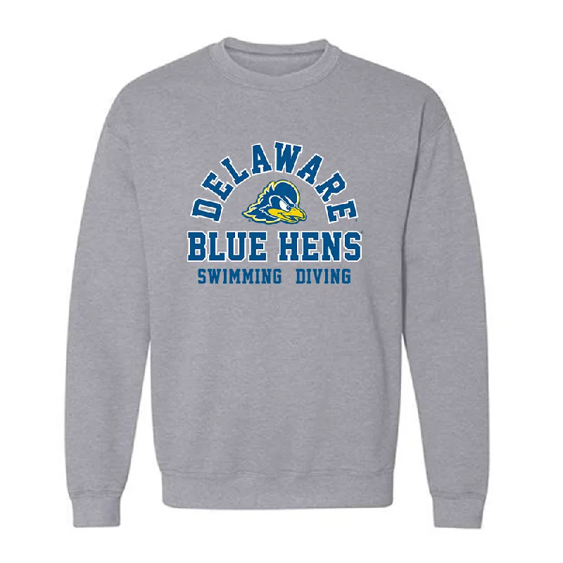 Delaware - NCAA Women's Swimming & Diving : Brenna Ross - Crewneck Sweatshirt Hoodie with Belted Waist Structured Tailored