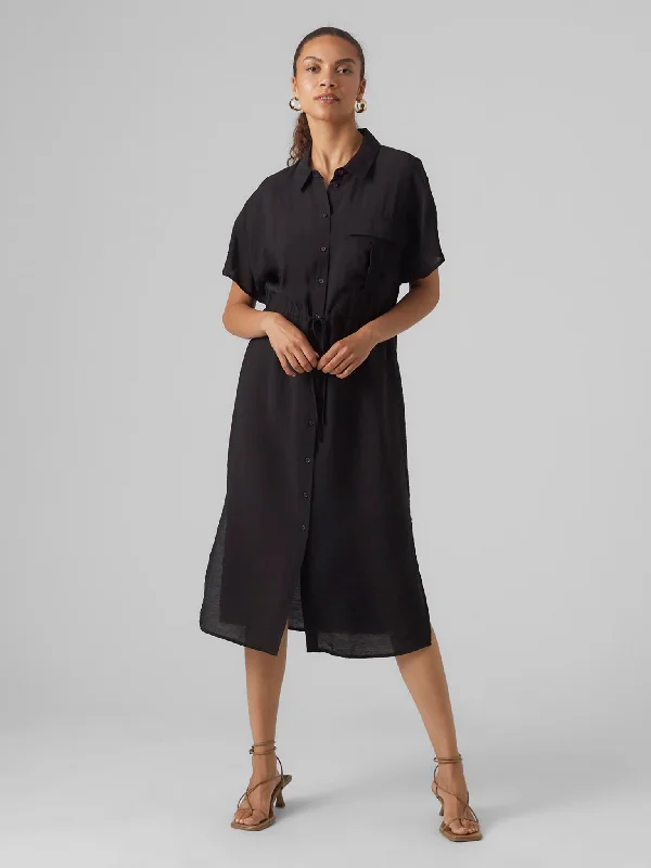 Γυναικείο φόρεμα σεμιζιέ VMIRIS S/S SHIRT CALF DRESS WVN GA 10298782 | 10298782 Tunics Exclusive limited