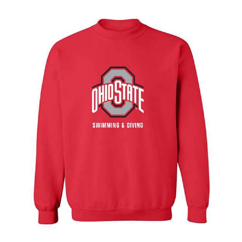 Ohio State - NCAA Women's Swimming & Diving : Annie Krusinski - Crewneck Sweatshirt Hoodie with Rhinestones Sparkly Elegant