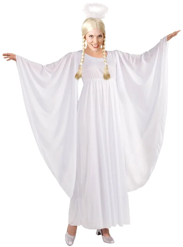 Rapturous White Christmas Angel Womens Dress Up Costume Tunics Essential wardrobe