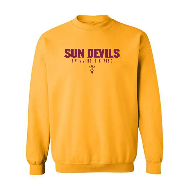 Arizona State - NCAA Women's Swimming & Diving : Erin Milligan - Classic Shersey Crewneck Sweatshirt Zip Hoodie Drawstring Kangaroo Pocket