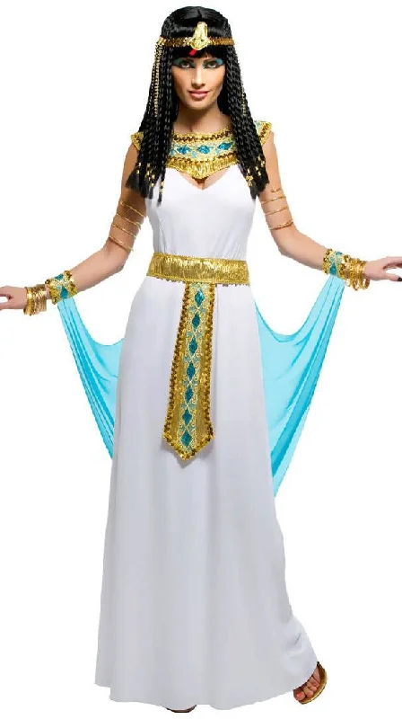 Queen Cleopatra Deluxe Womens Fancy Dress Costume Tunics Top rated
