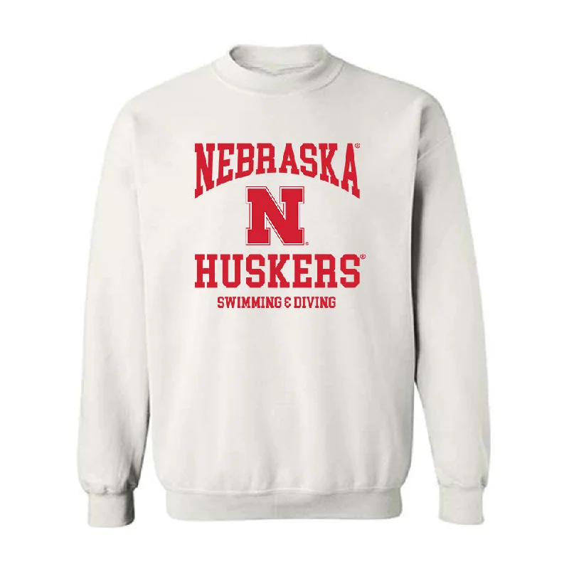 Nebraska - NCAA Women's Swimming & Diving : Katelyn Kilpatrick - Generic Shersey Crewneck Sweatshirt Hoodie with Slim Fit Tailored Modern