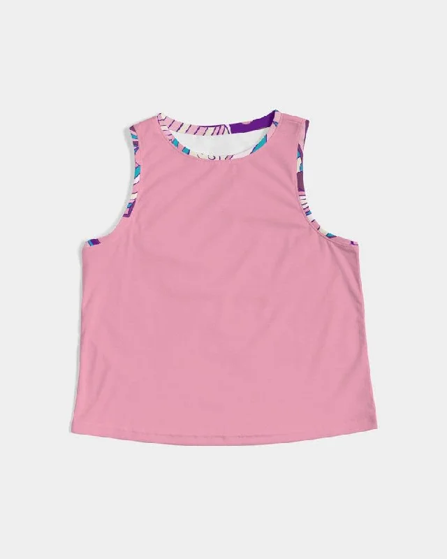 Antina Pink Cropped Tank Top lounge tank top