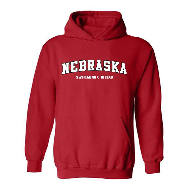 Nebraska - NCAA Women's Swimming & Diving : Katelyn Kilpatrick - Hooded Sweatshirt Hoodie with Relaxed Fit Easy Casual