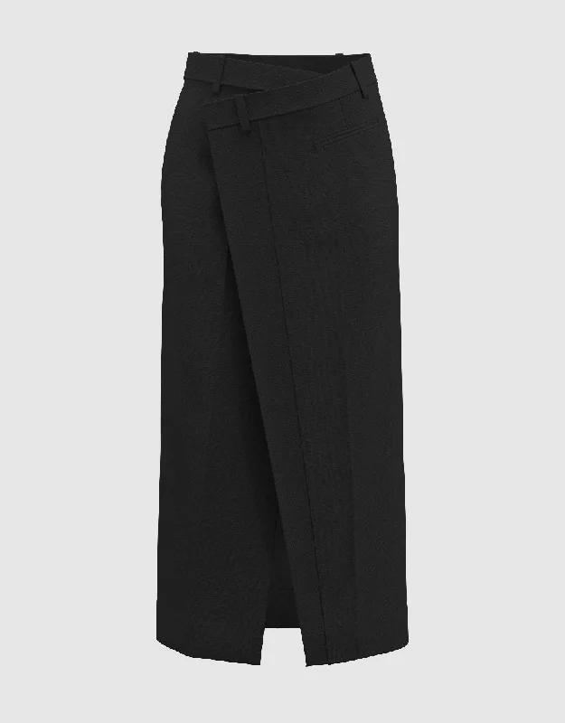 Midi Straight Skirt cotton skirt soft