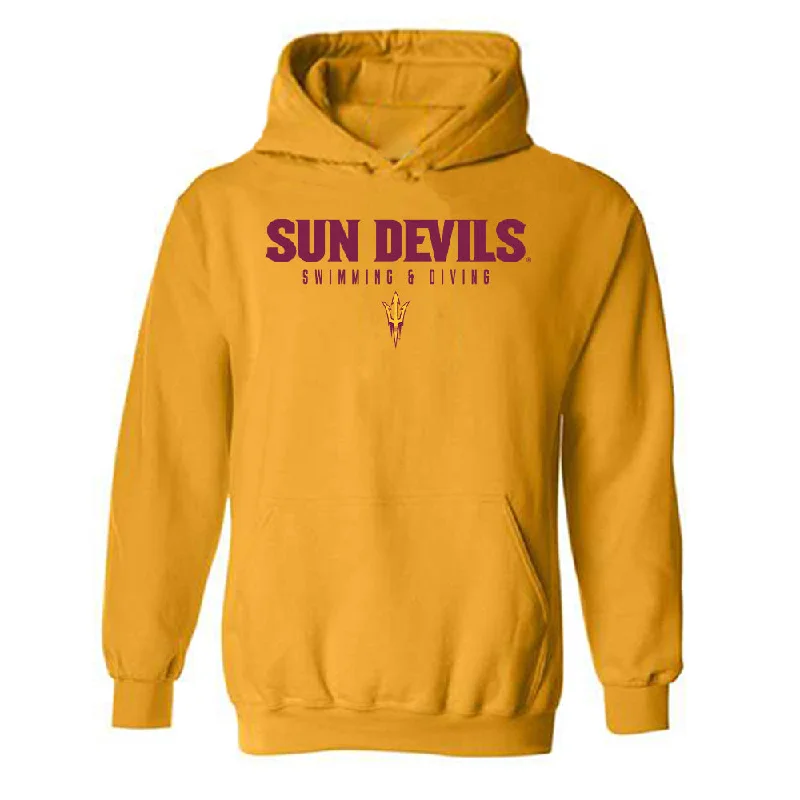 Arizona State - NCAA Women's Swimming & Diving : Erin Milligan - Classic Shersey Hooded Sweatshirt Cotton Hoodie Fleece Lining Warmth