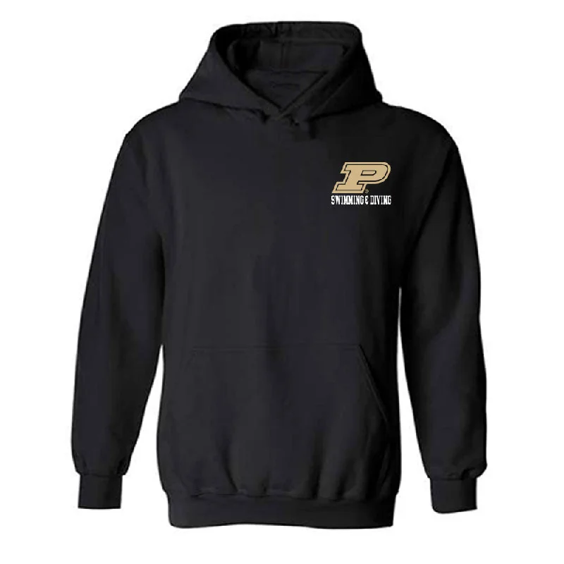 Purdue - NCAA Women's Swimming & Diving : Abby Harter - Classic Shersey Hooded Sweatshirt Hoodie with Full-Zip Functional Layering