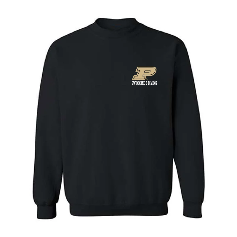 Purdue - NCAA Women's Swimming & Diving : Kendra Bowen - Classic Shersey Crewneck Sweatshirt Hoodie with Toggle Buttons Decorative Unique