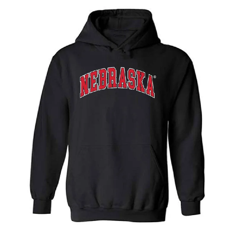 Nebraska - NCAA Women's Swimming & Diving : JoJo Randby - Generic Shersey Hooded Sweatshirt Hoodie with Elastic Cuffs Stretchable Comfortable