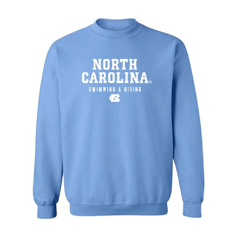 UNC - NCAA Women's Swimming & Diving : Skyler Smith - Classic Shersey Crewneck Sweatshirt Hoodie with Hem Frayed Vintage Worn