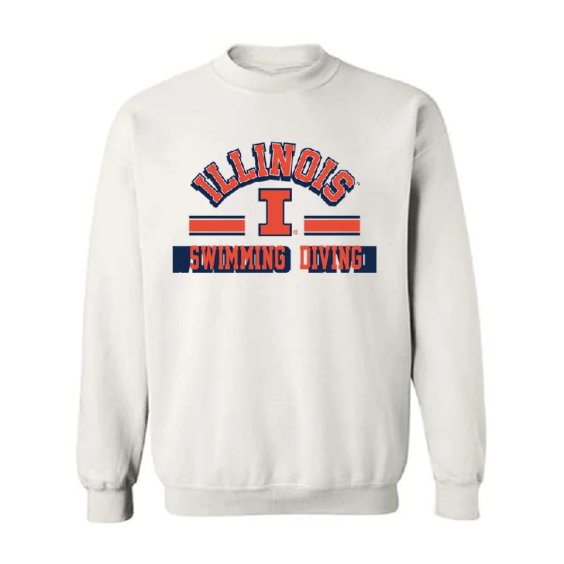 Illinois - NCAA Women's Swimming & Diving : Alexis Wendel - Classic Shersey Crewneck Sweatshirt Hoodie with Typography Text Message