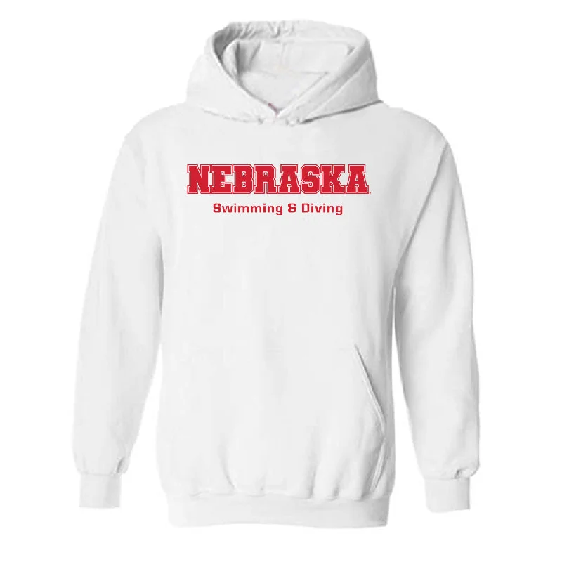 Nebraska - NCAA Women's Swimming & Diving : Katelyn Kilpatrick - Generic Shersey Hooded Sweatshirt Hoodie with Longline Fit Extended Stylish