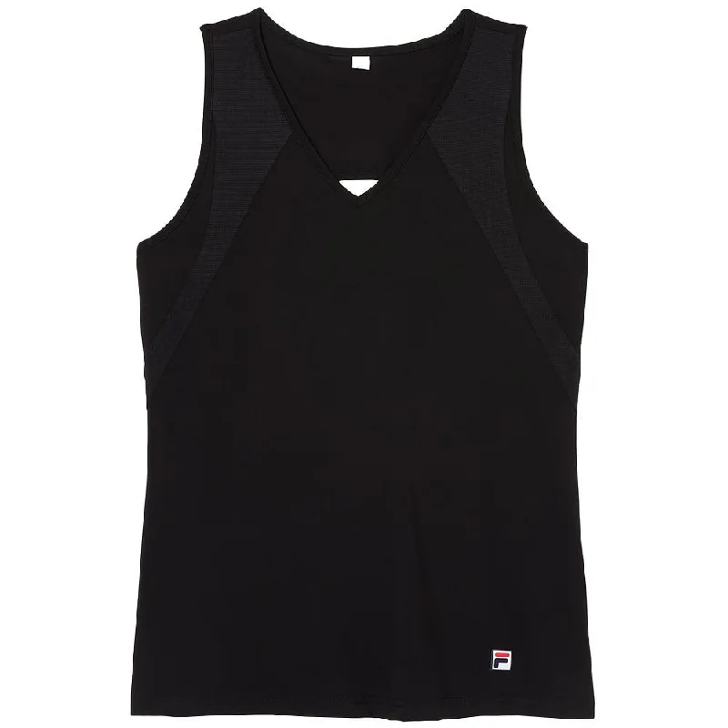 Fila Women's Essentials Full Coverage Tank - Black lounge tank top