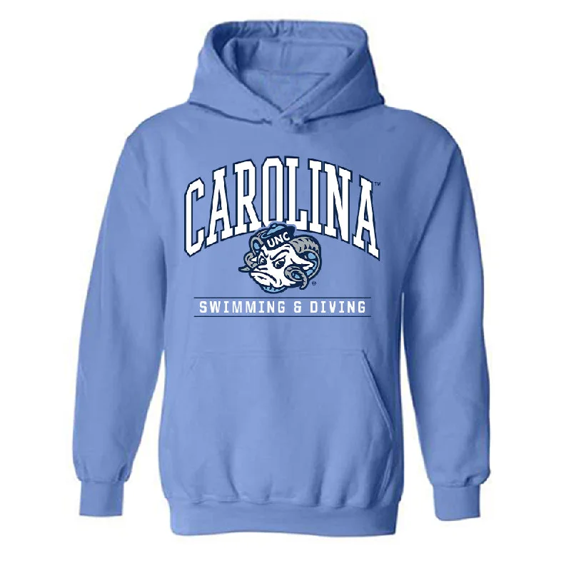 UNC - NCAA Women's Swimming & Diving : Skyler Smith - Classic Shersey Hooded Sweatshirt Hoodie with Hem Drawcord Adjustable Customizable