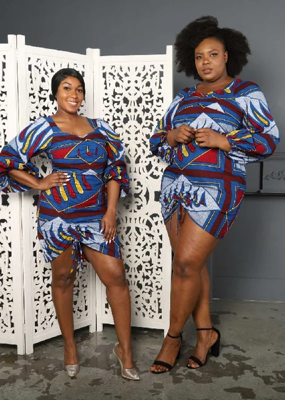 Delia African Print Dress Tunics New arrival