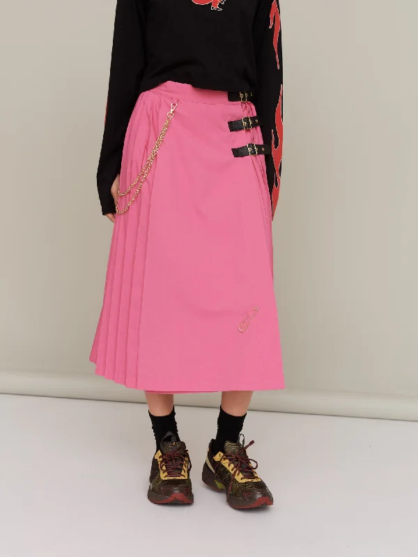 G.E.M Punk & Pink Kilt Skirt modal blend skirt