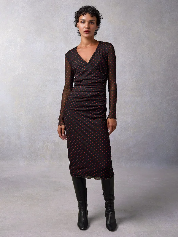 Dress Cleria Noir Tunics Mesh breathable