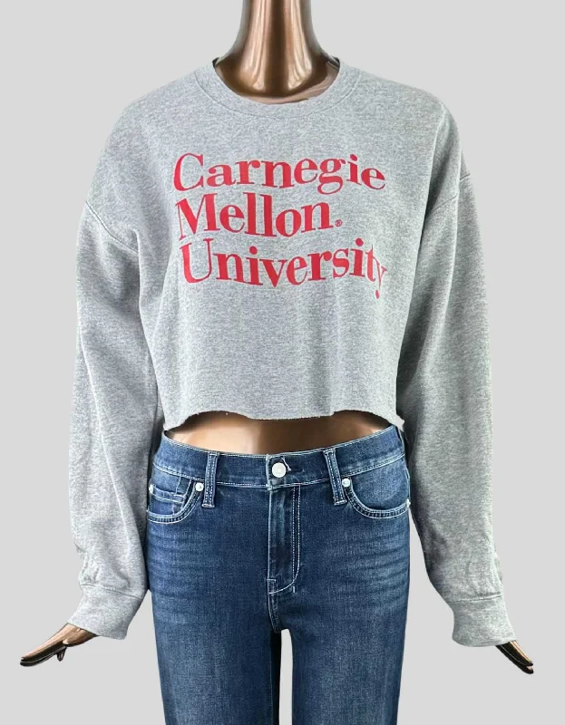 GILDAN Carnegie Mellon University Sweatshirt - Large Hoodie with Ribbed Neckline Snug Warm