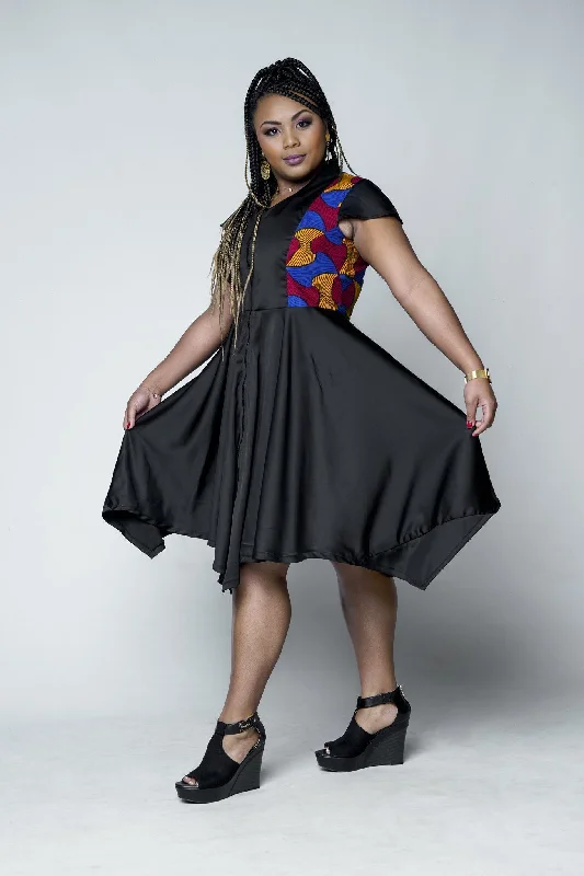 ERICA African Print Dress Tunics Trendy modern