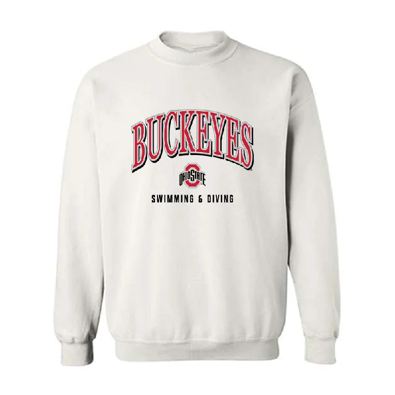 Ohio State - NCAA Women's Swimming & Diving : Krista Marlin - Crewneck Sweatshirt Hoodie with Embroidery Detailed Premium