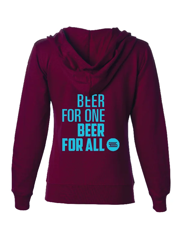 Silver City Beer For One · Zip Up Hoodie Zip Hoodie Drawstring Kangaroo Pocket