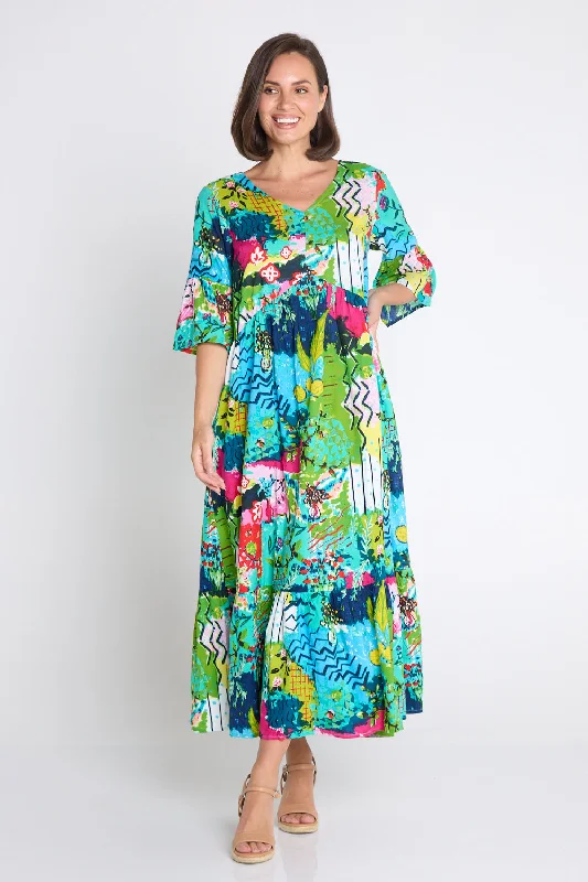 Elafonissi Dress - Artist Print Tunics Distressed trendy