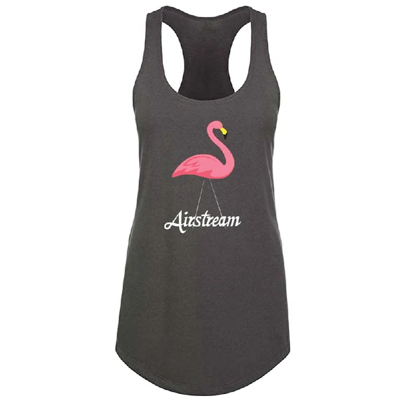 Airstream Flamingo Script Women's Racerback Tank crossback tank top