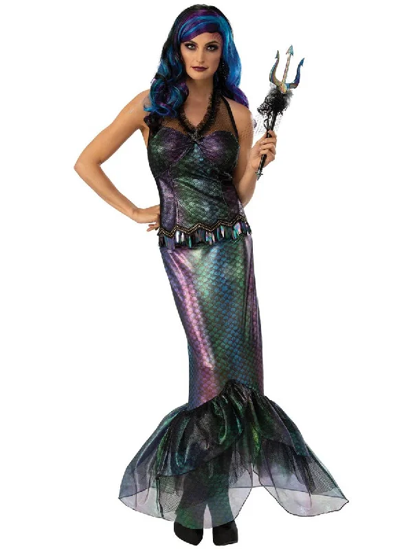 Queen of Dark Seas Womens Mermaid Fancy Dress Costume Tunics Review highly