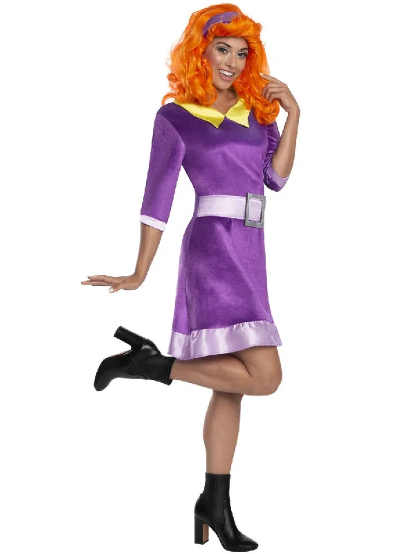 Scoob Movie Womens Daphne Blake Fancy Dress Costume Tunics Long Elegant
