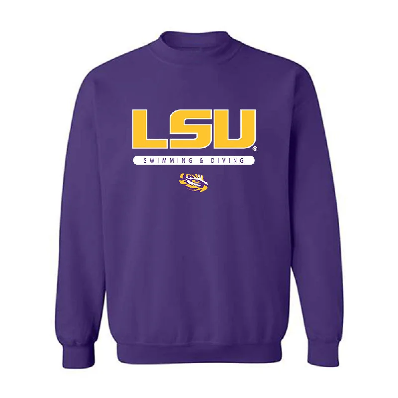 LSU - NCAA Women's Swimming & Diving : Maggie Buckley - Classic Shersey Crewneck Sweatshirt Hoodie with Earth Tones Natural Calm