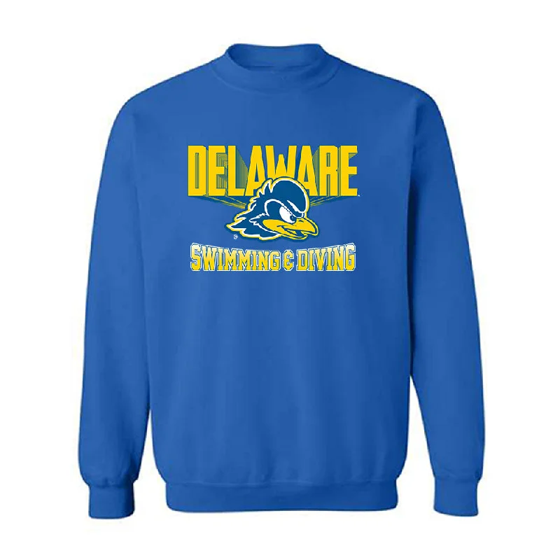 Delaware - NCAA Women's Swimming & Diving : Brenna Ross - Crewneck Sweatshirt Hoodie with Gradient Ombre Colorful