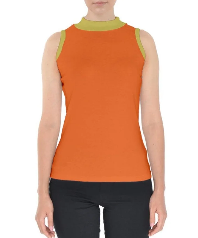 Lina Color Block Mock Tank Top fitness tank top