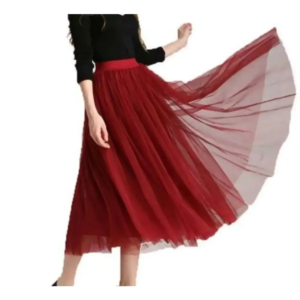 Trendy Attractive Net Skirt for Women corduroy skirt comfortable