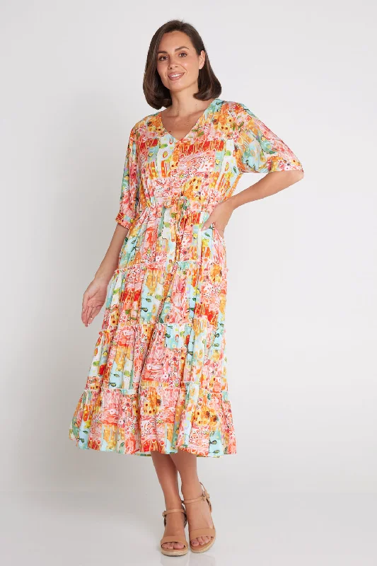 O'Hare Dress - Sunset Fiesta Tunics Travel practical