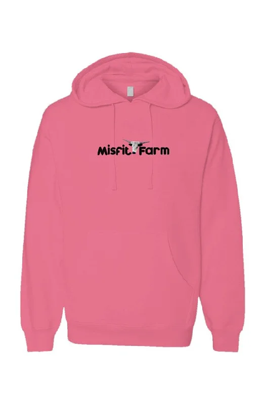 The Misfit Farm Neon Pullover Hoodies Hoodie with Hem Drawcord Adjustable Customizable