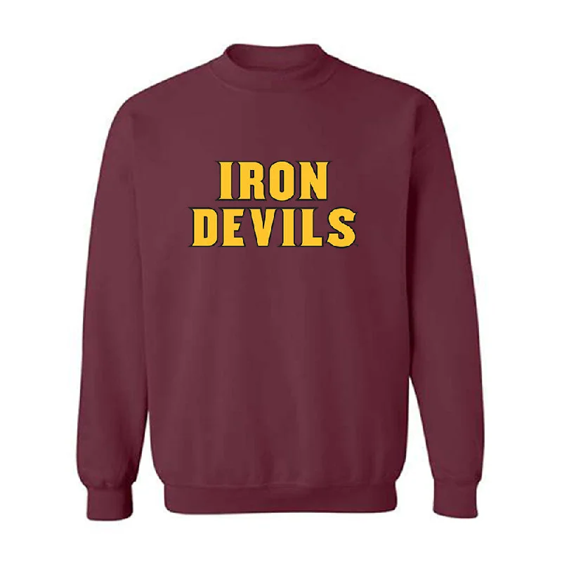 Arizona State - NCAA Women's Swimming & Diving : Erin Milligan - Replica Shersey Crewneck Sweatshirt Hoodie with Pocket Utility Practical