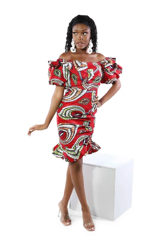Sibia African Print Dress Tunics Exclusive limited