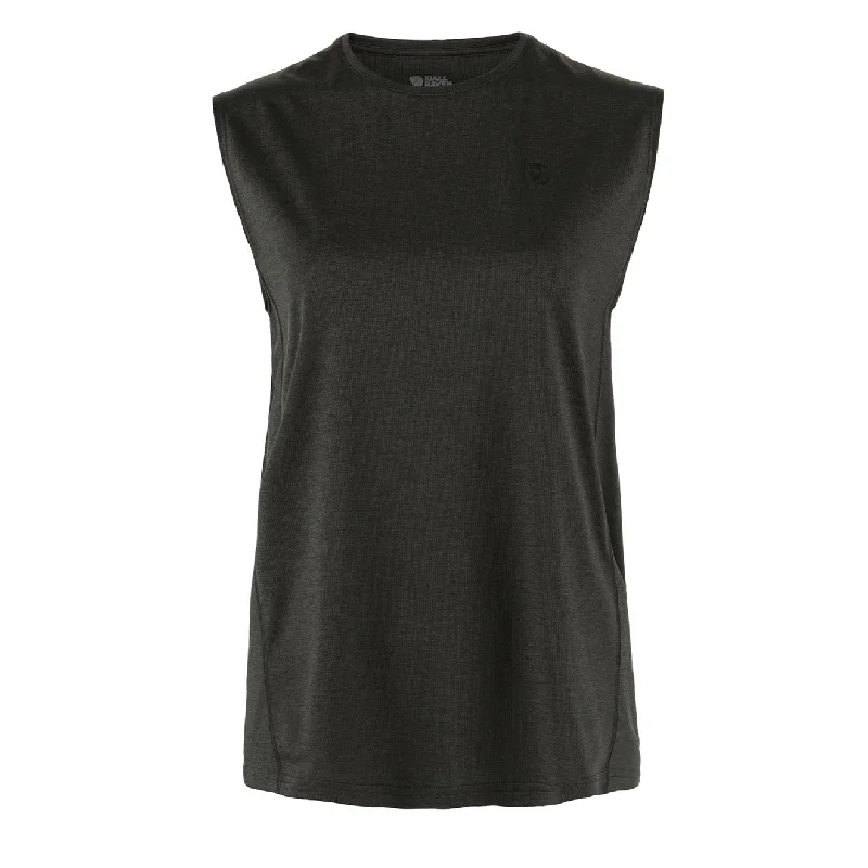 Fjallraven Womens Abisko Day Hike Tank Top Black trendy tank top