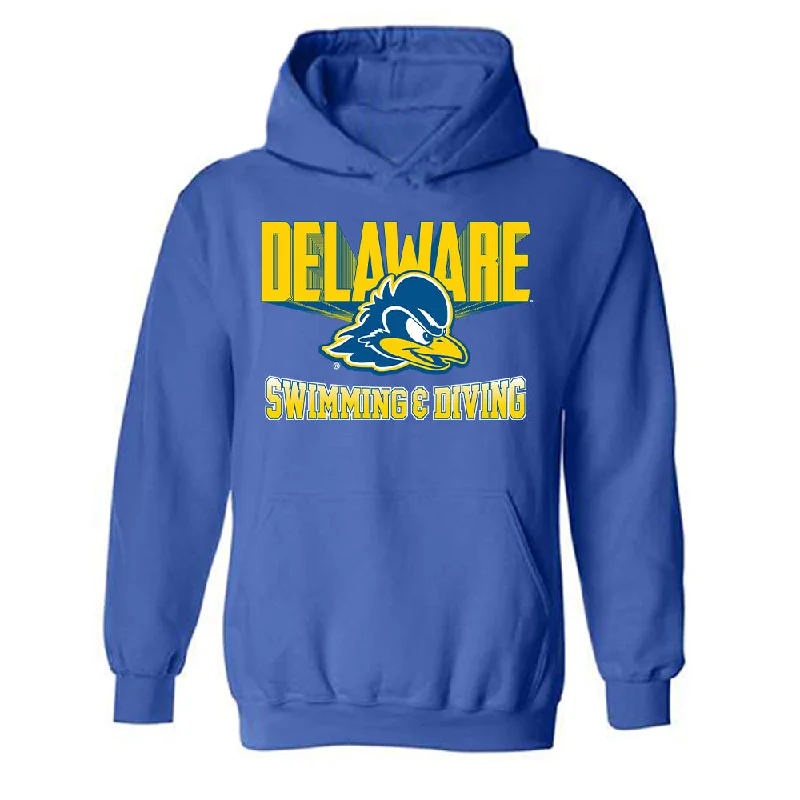 Delaware - NCAA Women's Swimming & Diving : Brenna Ross - Hooded Sweatshirt Hoodie with Tie-Dye Psychedelic Retro