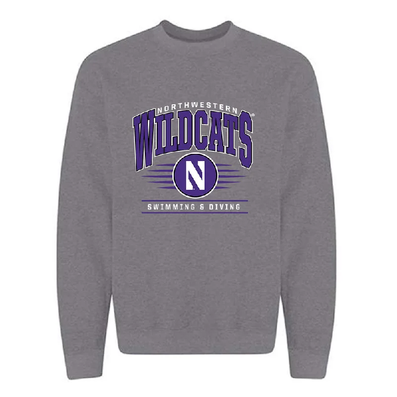 Northwestern - NCAA Women's Swimming & Diving : Claudia Chang - Classic Shersey Crewneck Sweatshirt Hoodie with Print Artistic Unique