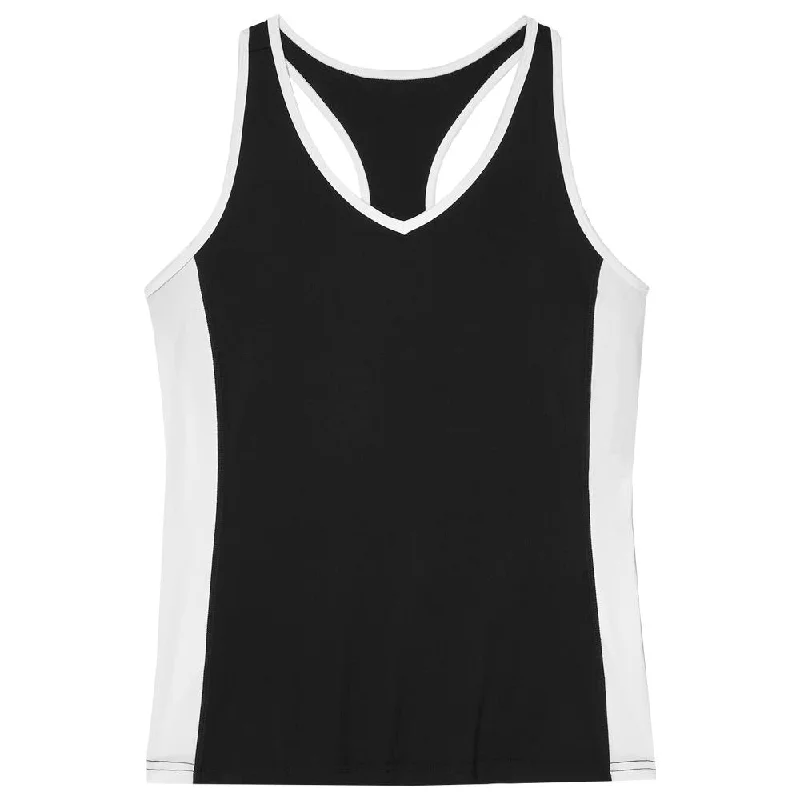 Fila Women's LA Finale Racerback Tank - Black/White comfortable tank top