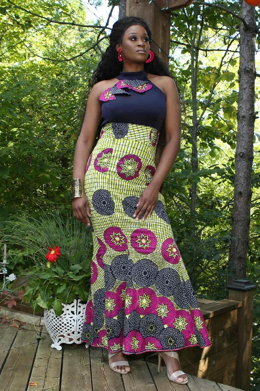 DOTU African Print Women's Dress Tunics Stylish elegant